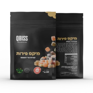 Qbiss קוביות פרי מיקס פראי 50 גרם